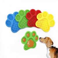 Amazon pet supplies distracting sucker food training silicone lick pad to help dog bathe slow food pad for pets